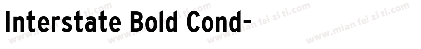 Interstate Bold Cond字体转换